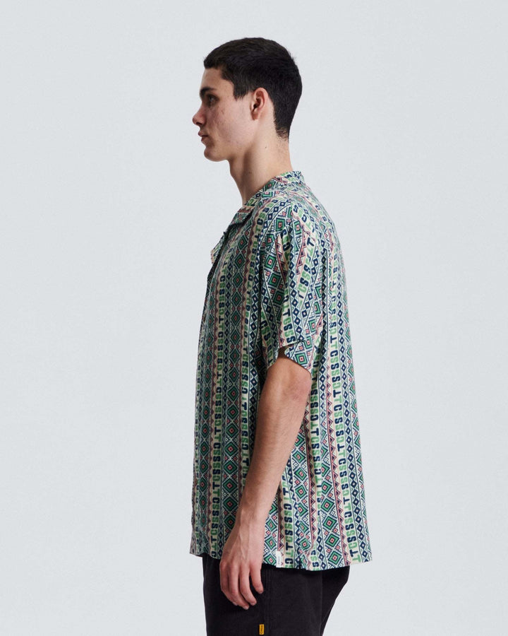 Critical Slide Dunstin Short Sleeve Resort Shirt (Unisex) | Ecru