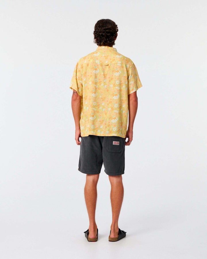 Critical Slide Hazed Floral Short Sleeve Shirt (Men&
