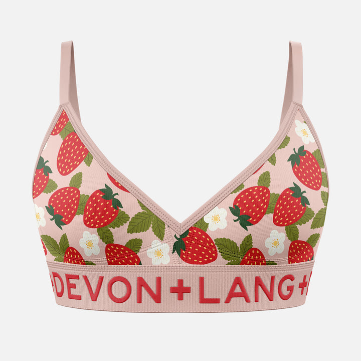 Devon + Lang Bria Bralette (Womens) | Wild Strawberry