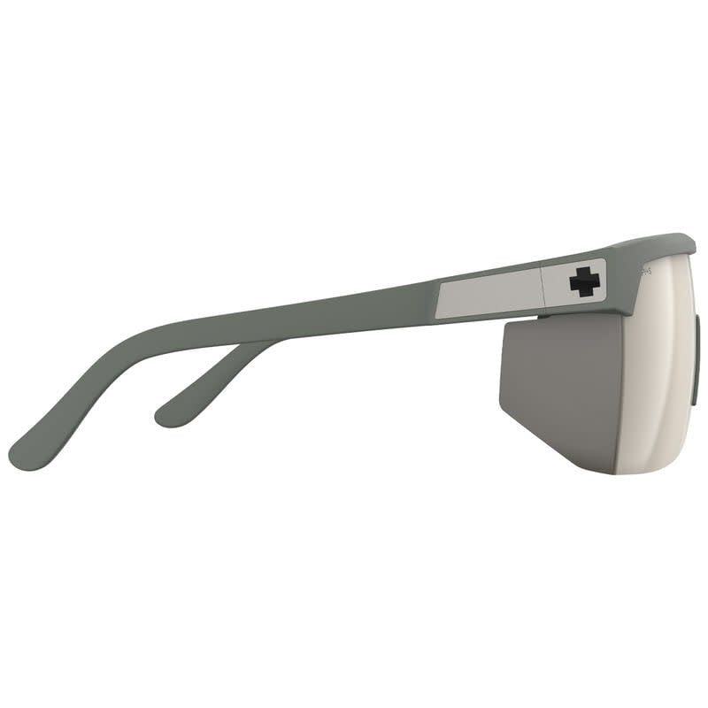 Spy Super Flynn ANSI Matte Olive Green | Happy Bronze Pewter Mirror