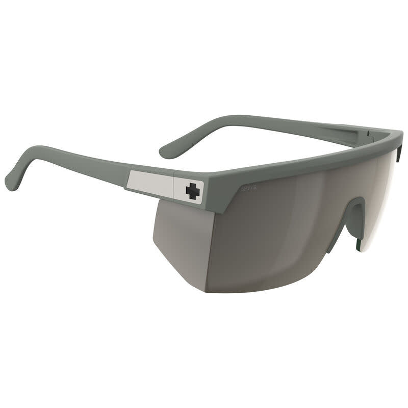 Spy Super Flynn ANSI Matte Olive Green | Happy Bronze Pewter Mirror