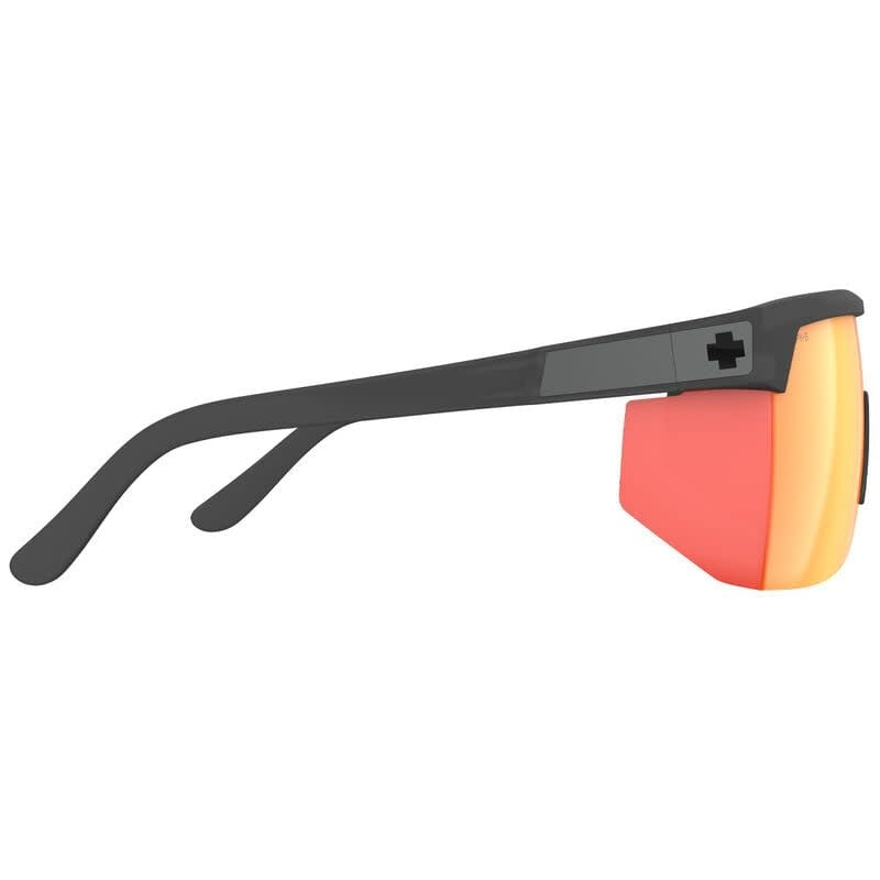 Spy Super Flynn ANSI Trans Matte Black | Happy Gray Green Orange Mirror