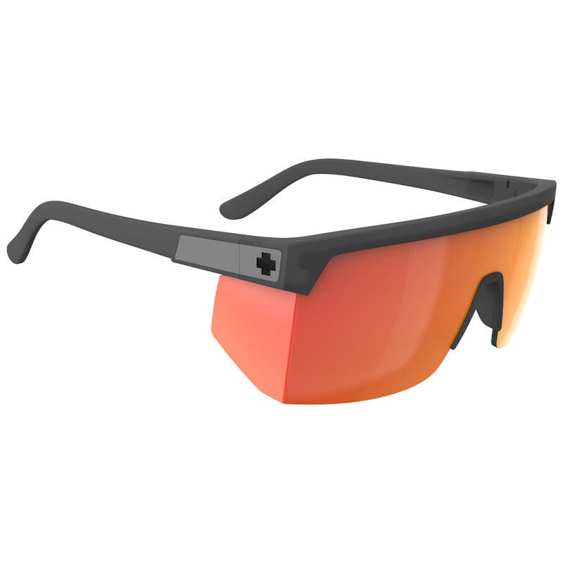 Spy Super Flynn ANSI Trans Matte Black | Happy Gray Green Orange Mirror