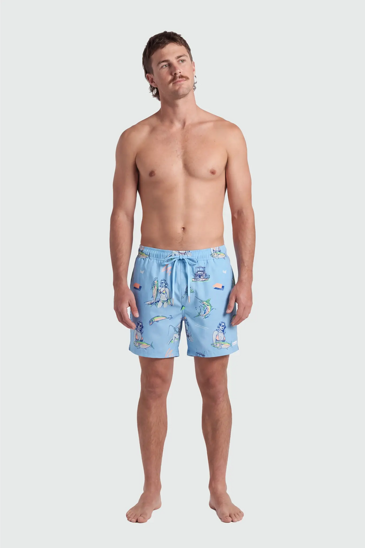 TEAMLTD Classic 6" Swim Short (Mens) | Blue Catch Of The Day