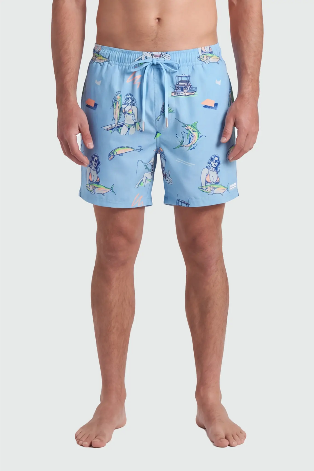 TEAMLTD Classic 6" Swim Short (Mens) | Blue Catch Of The Day