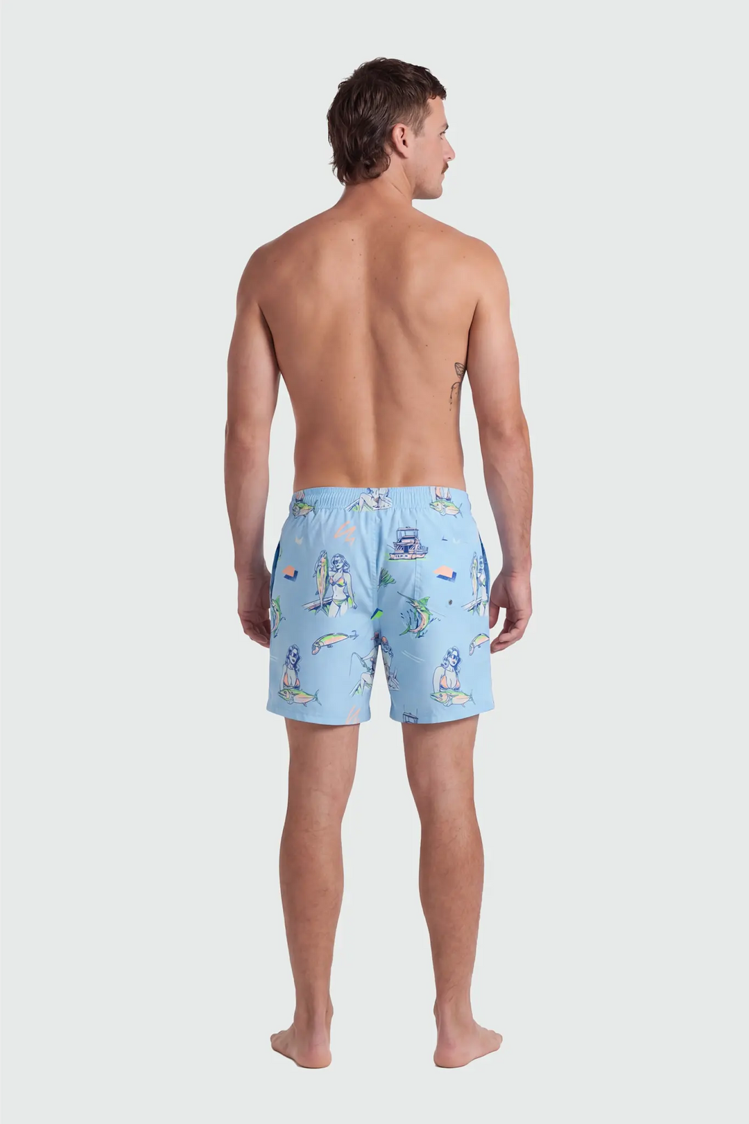 TEAMLTD Classic 6" Swim Short (Mens) | Blue Catch Of The Day