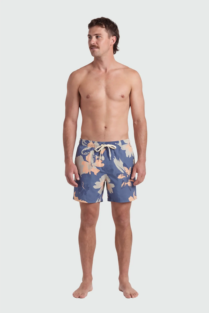 TEAMLTD Classic 6" Swim Short (Mens) | Blue Hibiscus