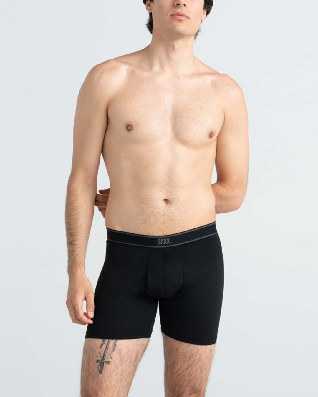Saxx Daytripper Comfort Stretch Boxer Brief Fly | Black