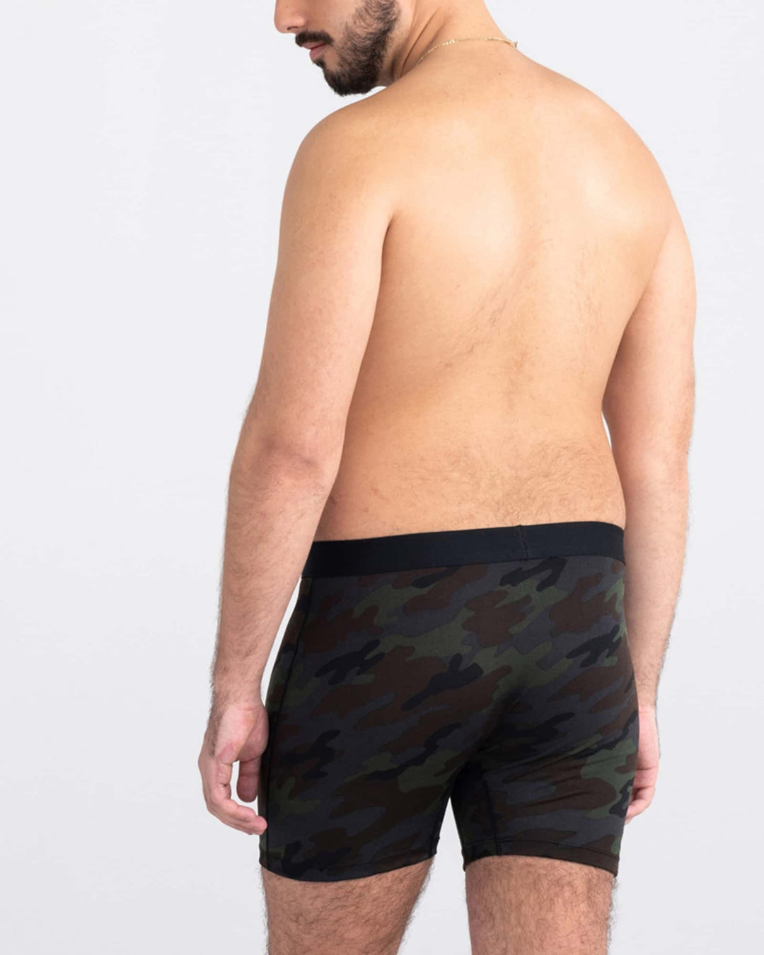 Saxx Daytripper Comfort Stretch Boxer Brief Fly | Black Ops Camo