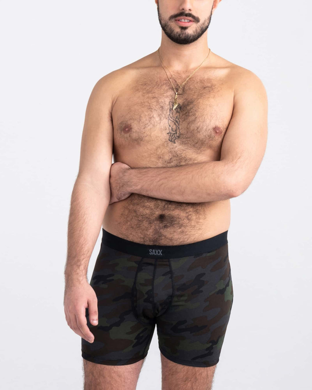 Saxx Daytripper Comfort Stretch Boxer Brief Fly | Black Ops Camo