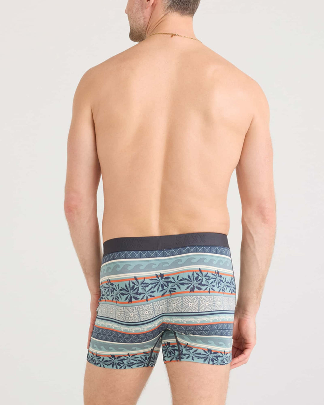 Saxx Ultra Super Soft Boxer Brief Fly | Beach Shack Stripe-Teal