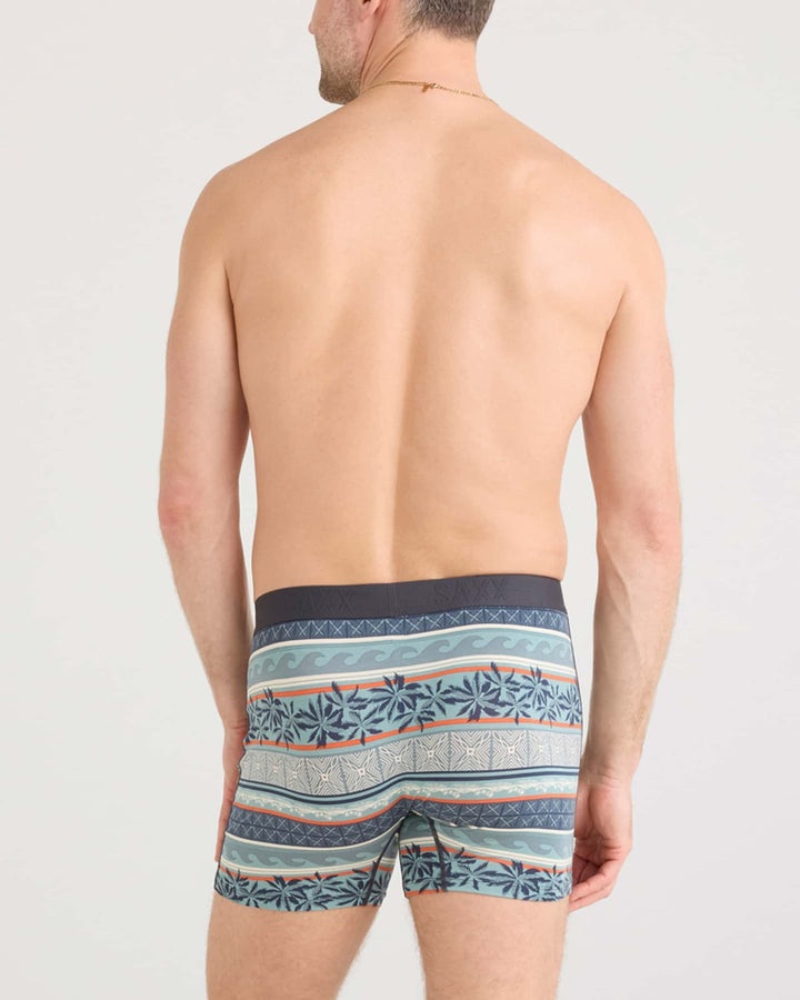Saxx Ultra Super Soft Boxer Brief Fly | Beach Shack Stripe-Teal
