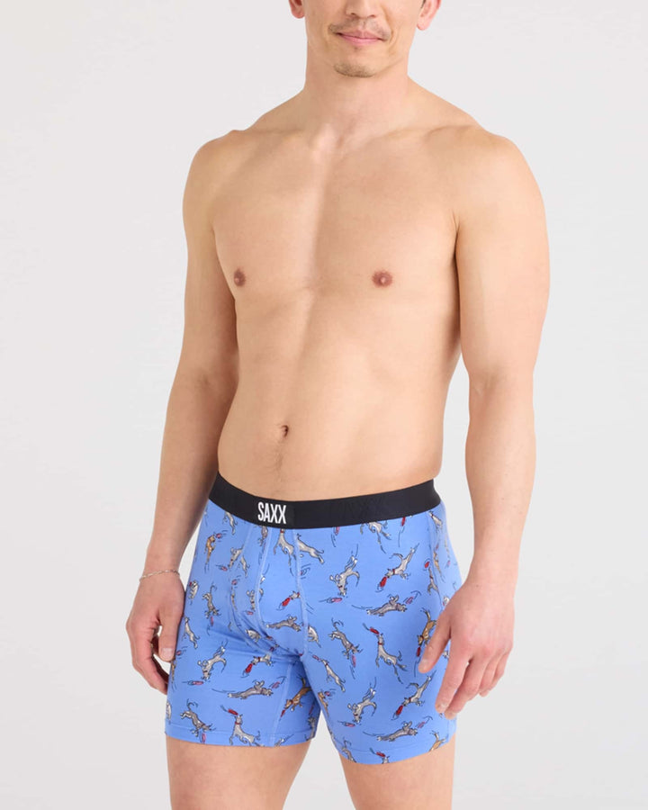 Saxx Ultra Super Soft Boxer Brief Fly | Disc Dogs-Sail Blue