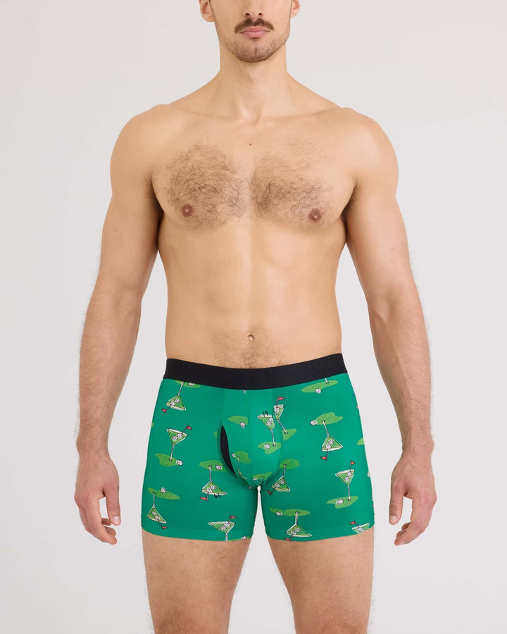 Saxx Droptemp Cooling Cotton | Golf Martini-Lush Meadow