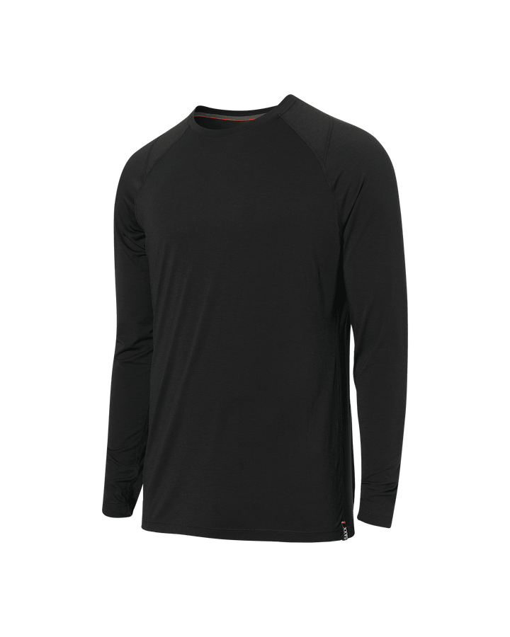 SAXX Roast Master Mid-Weight Long Sleeve Crew | Black