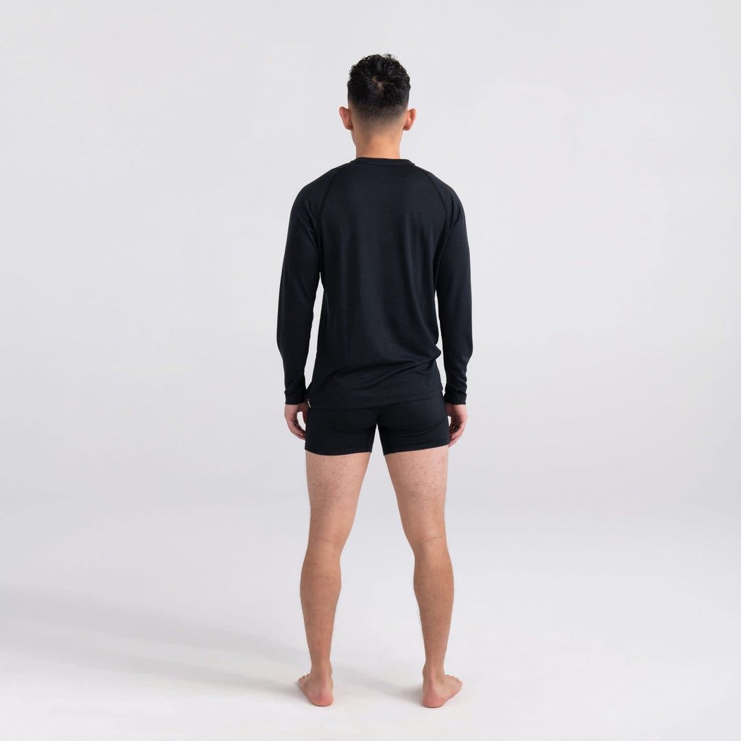 SAXX Roast Master Mid-Weight Long Sleeve Crew | Black