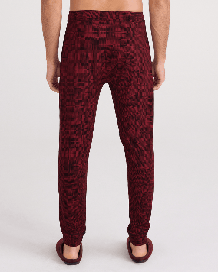 Saxx Snooze Pant | Rad Plaid-Cabernet
