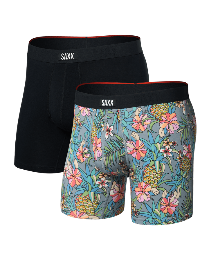 Saxx Vibe Xtra Soft Comfort-2Pk | Pineapple Field/Black