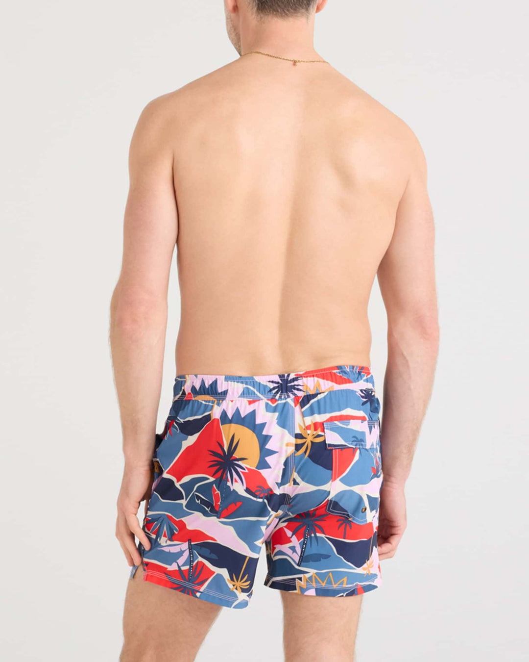 SAXX Oh Buoy 2N1 Volley 5" (Mens) | Break Of Dawn-Blue