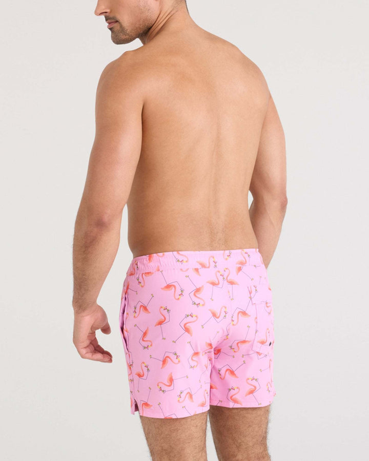 SAXX Oh Buoy 2N1 Volley 5" (Mens) | Drinko Flamingo-Taffy
