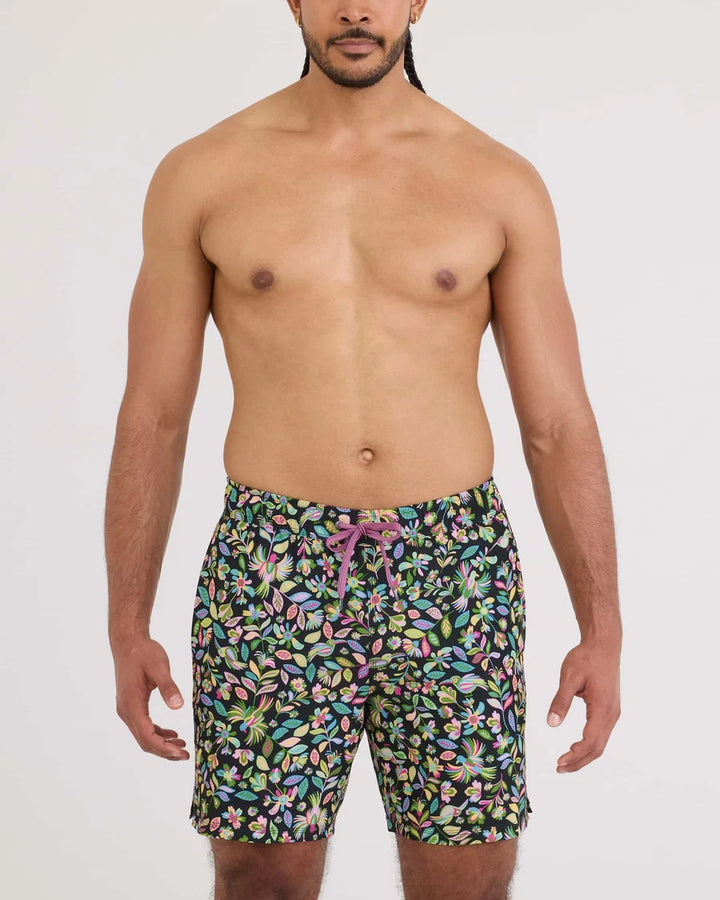 SAXX Oh Buoy 2N1 Volley 7" (Mens) | Amate Garden-Black
