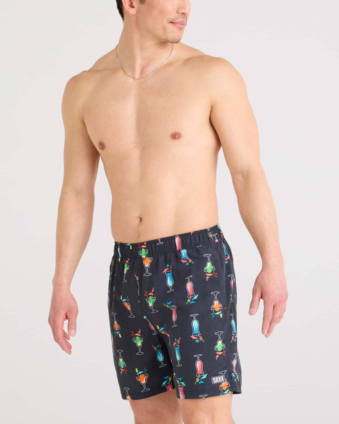 SAXX Go Coastal 2N1 Volley 5" (Mens) | Swizzles &amp; Straws-Black