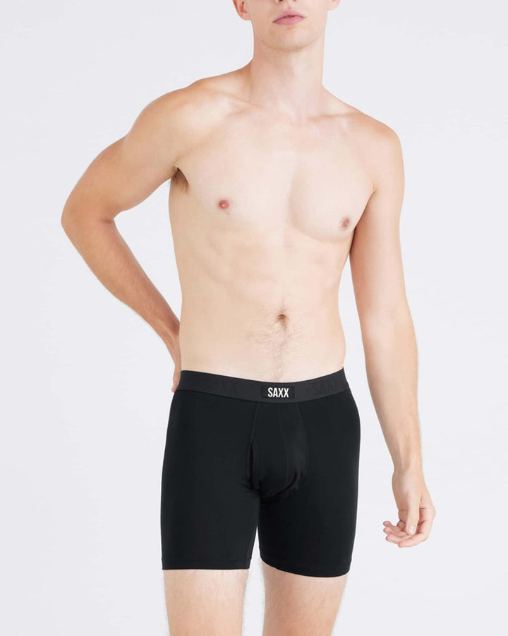 Saxx Vibe Xtra Soft Comfort Boxer Brief Fly | Black