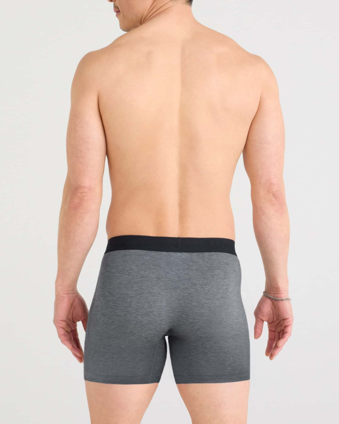 Saxx Vibe Xtra Soft Comfort Boxer Brief Fly 2Pk | Black/Dark Grey Heather