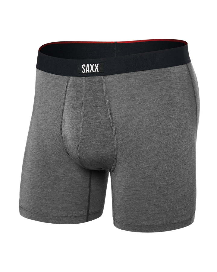 Saxx Vibe Xtra Soft Comfort Boxer Brief Fly | Dark Grey Heather