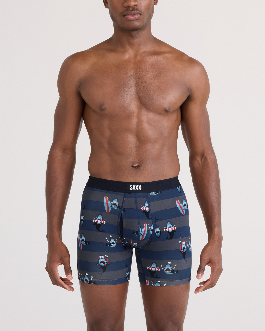 Saxx Vibe Xtra Soft Comfort Boxer Brief Fly | Shark Bite-Navy