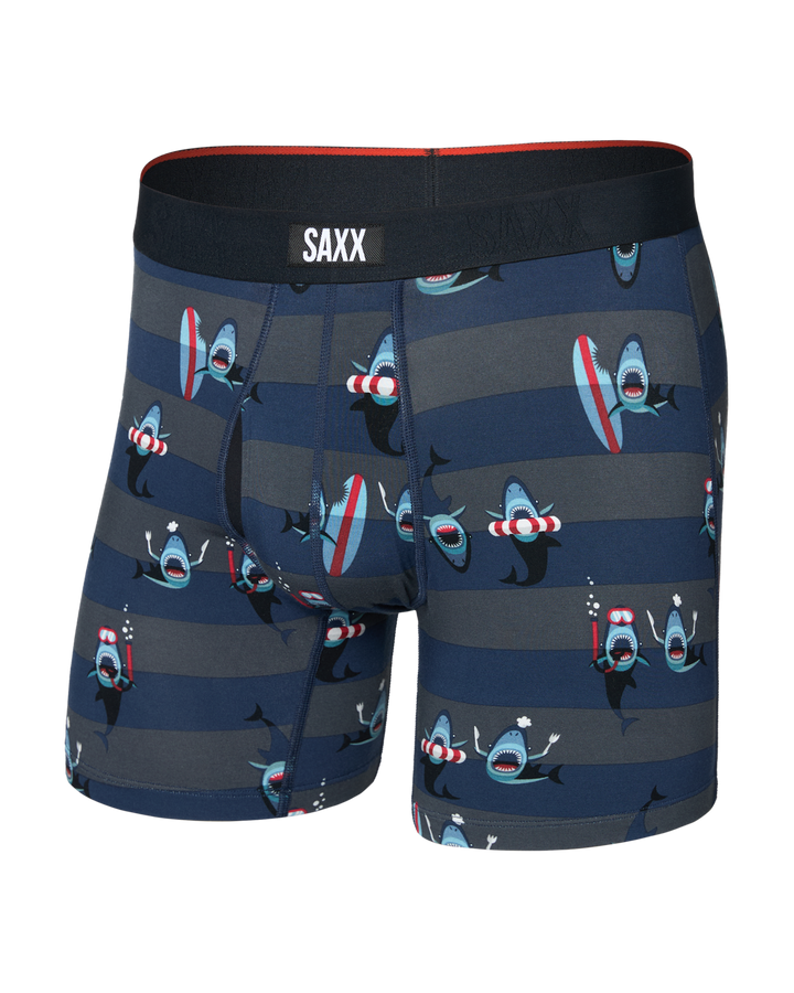 Saxx Vibe Xtra Soft Comfort Boxer Brief Fly | Shark Bite-Navy