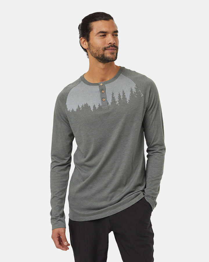 tentree Treeblend Classic Henley Long Sleeve (Men&