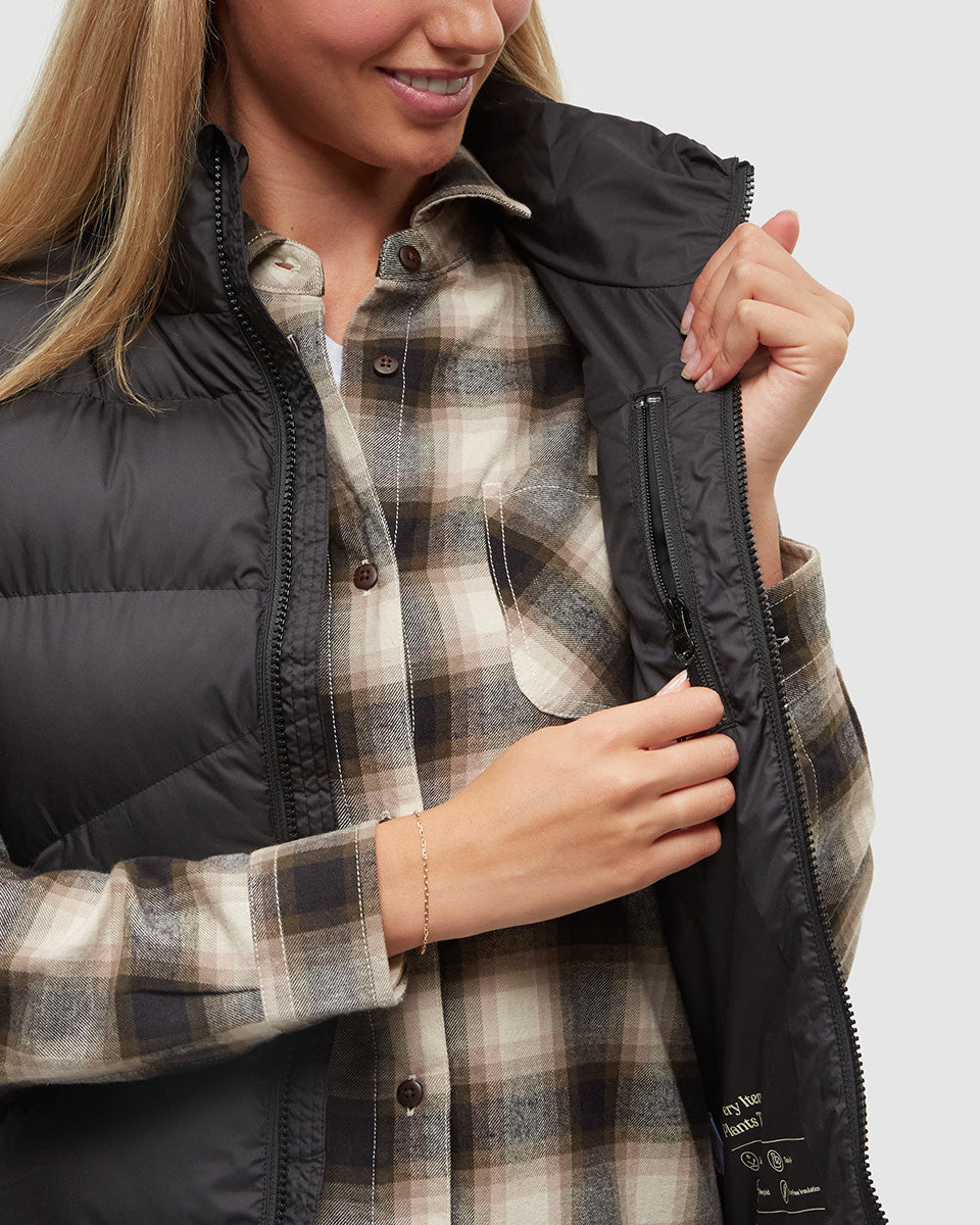 Tentree Cloud Shell Puffer Vest (Women&