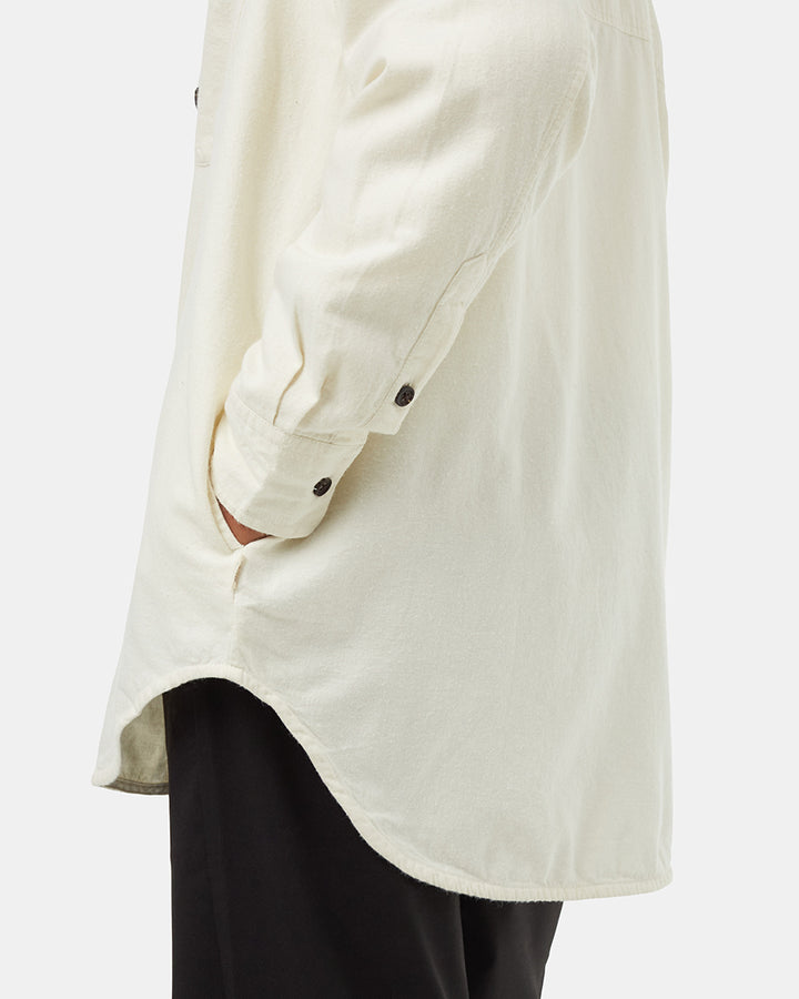 Tentree Womens Kapok Flannel Shirt | Vintage White