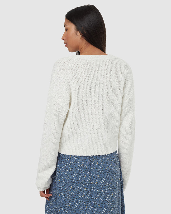 Tentree Poplar Cardigan (Womens) | Vintage White