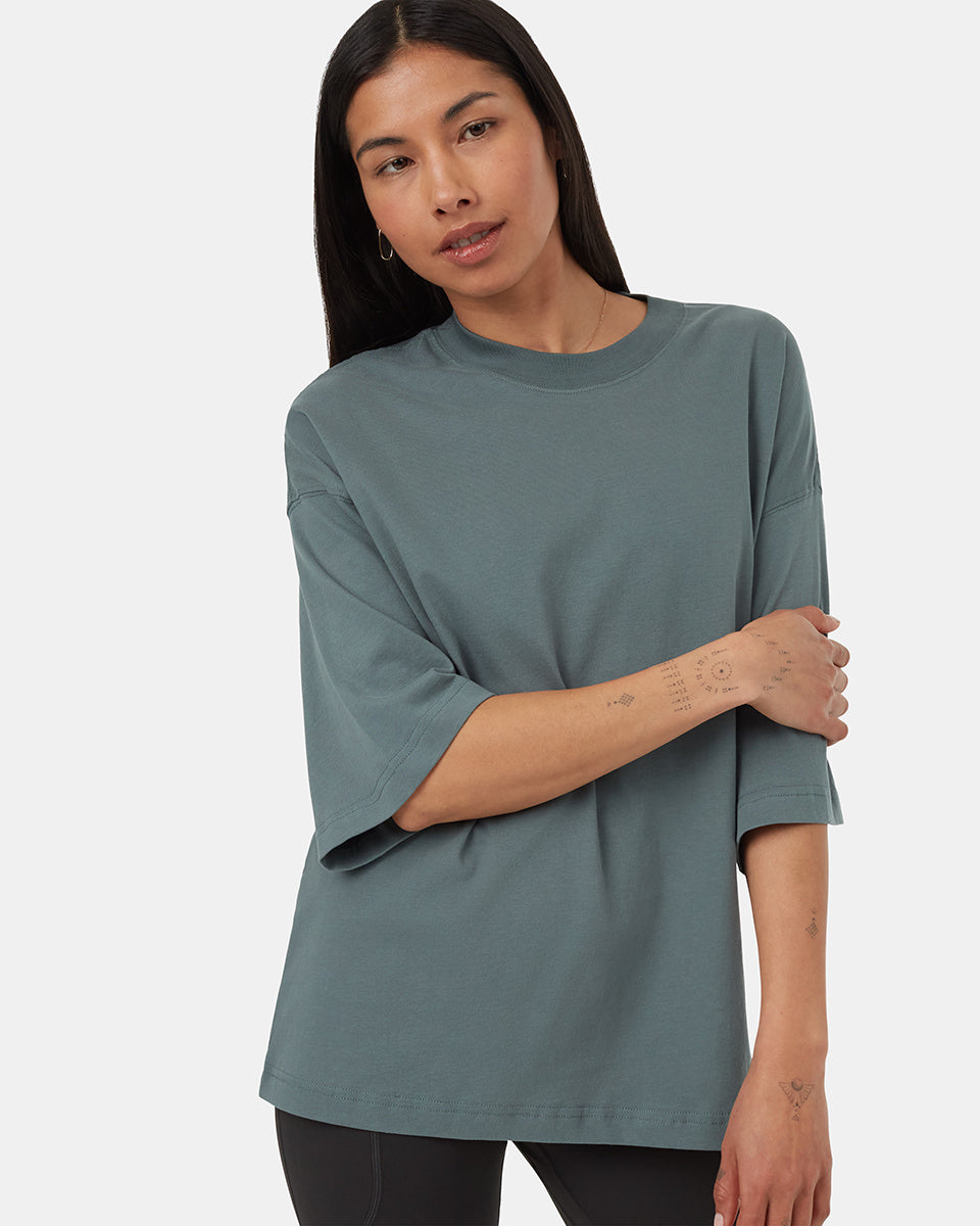 tentree Regenerative Cotton Oversized Tee (Women&
