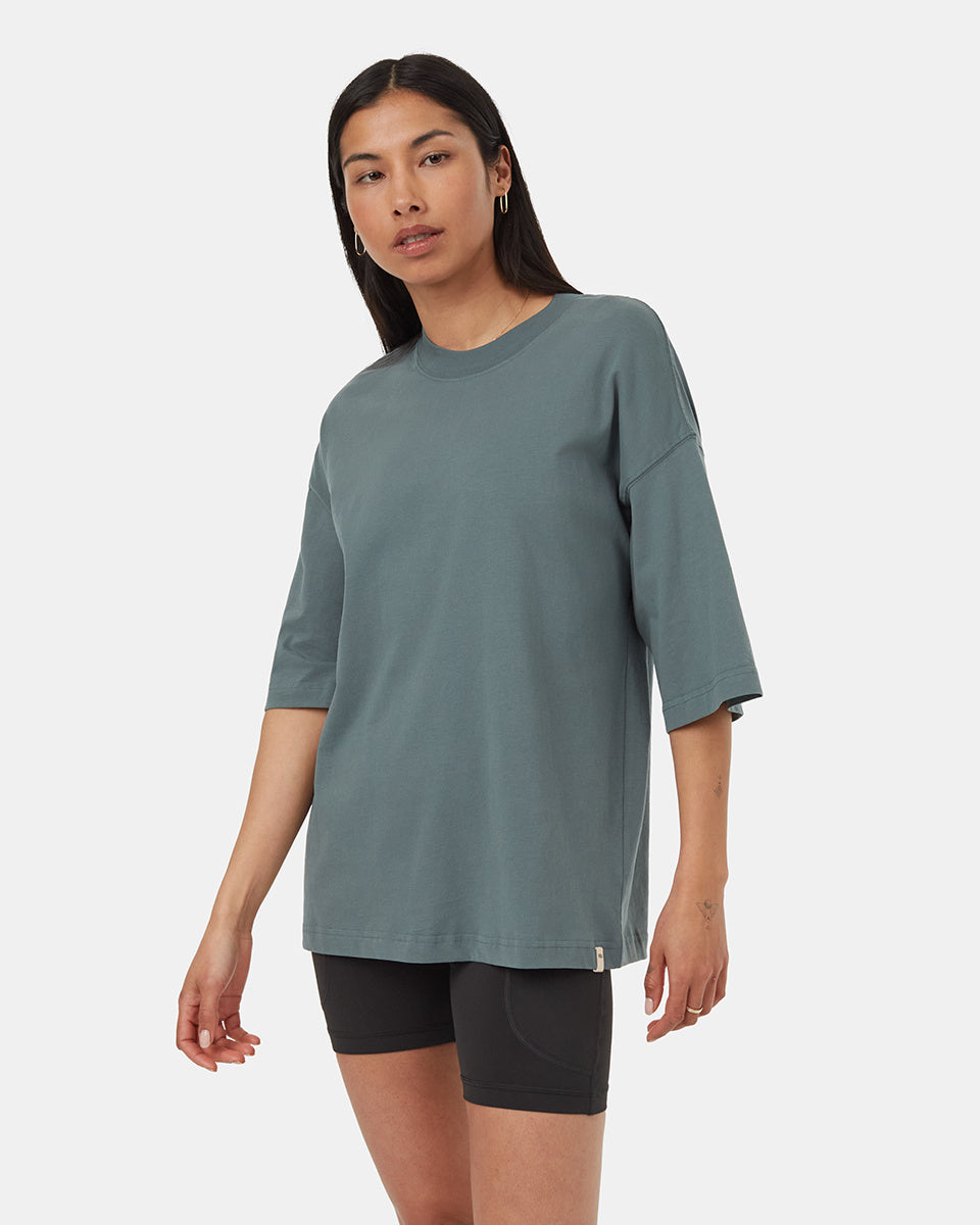 tentree Regenerative Cotton Oversized Tee (Women&