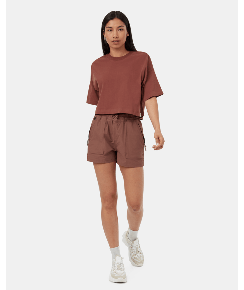 tentree Regenerative Cotton Oversized Crop Tee (Women&
