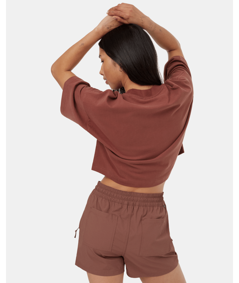 tentree Regenerative Cotton Oversized Crop Tee (Women&