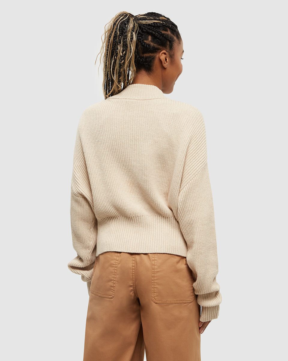 Tentree Vista Sweater (Womens) | Warm Oak Heather