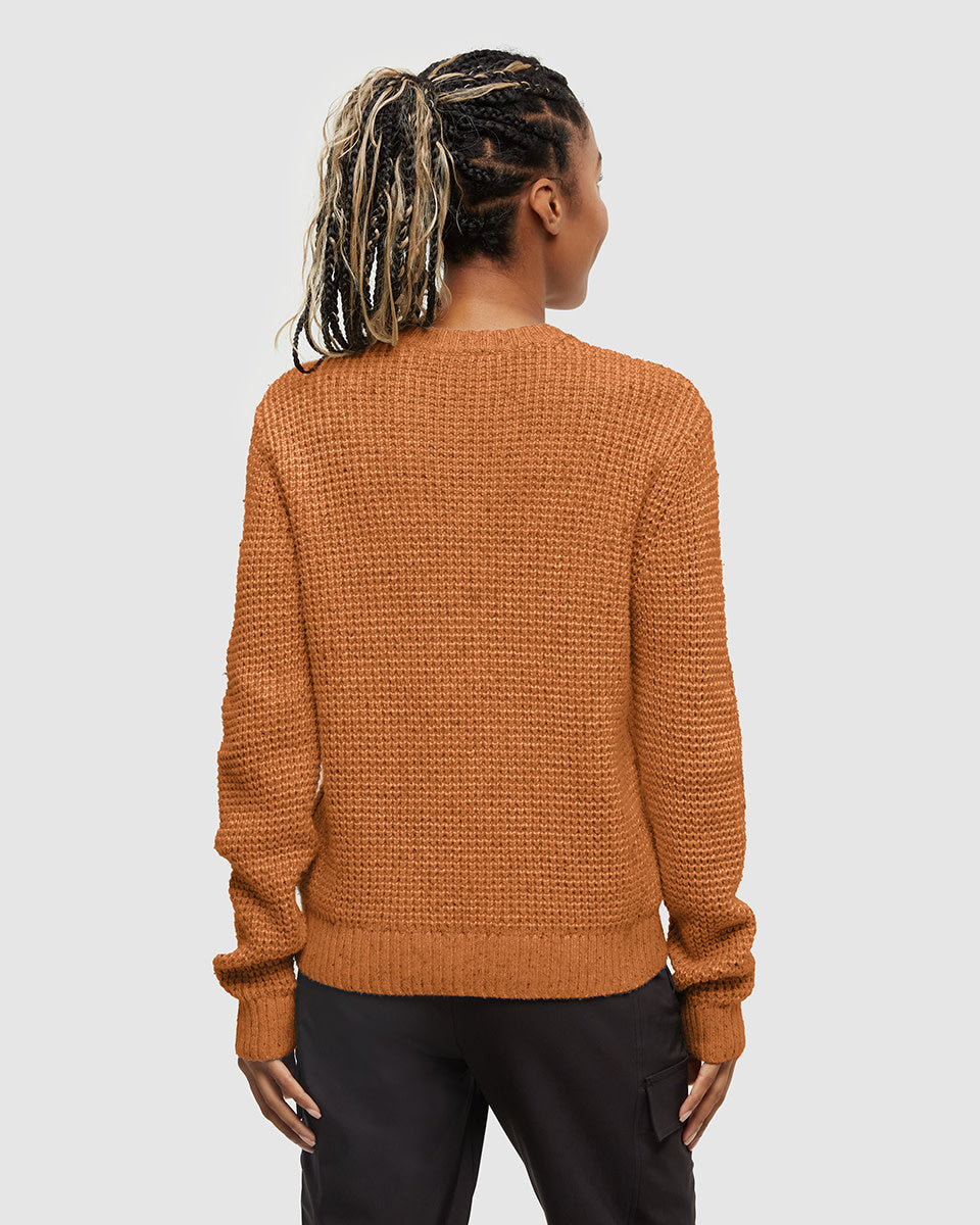 Tentree Morrell Sweater (Womens) | Burnt Caramel Nep