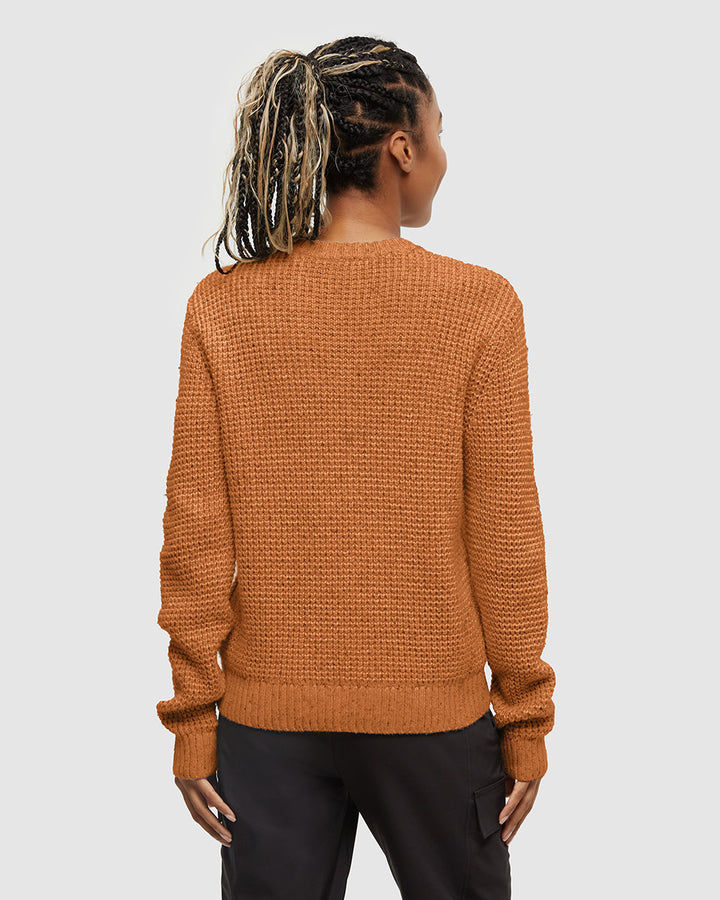 Tentree Morrell Sweater (Womens) | Burnt Caramel Nep
