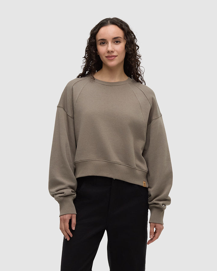tentree Bluffs Cropped Crew (Women&