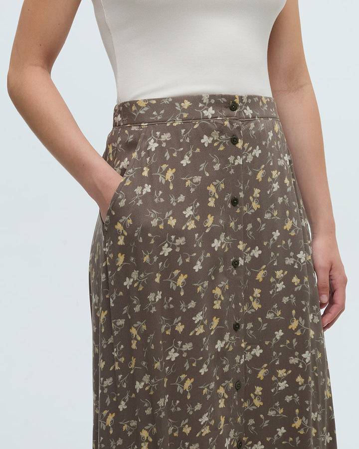 Tentree Ashland Skirt (Womens) | Timber/Scattered Floral