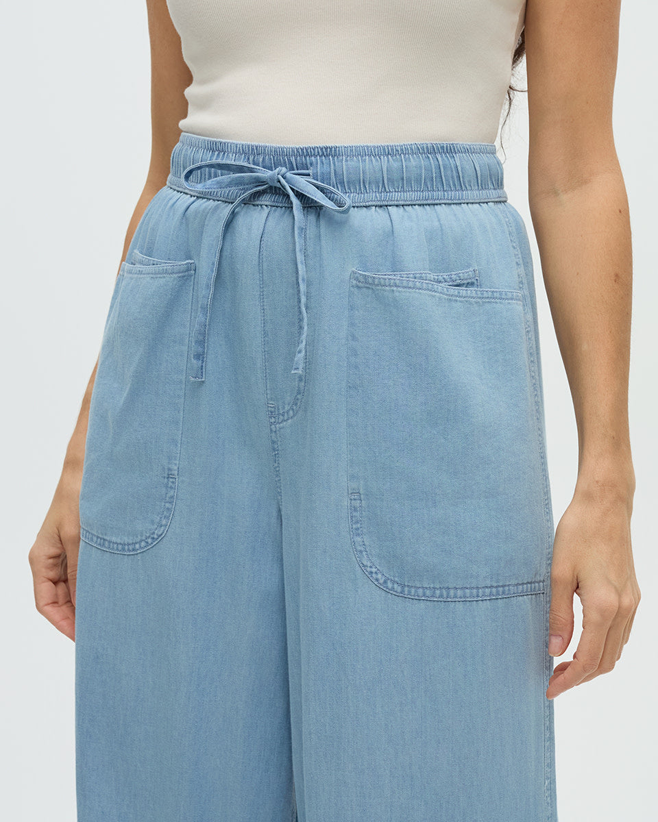 Tentree Crestwood Pant (Womens) | Light Wash