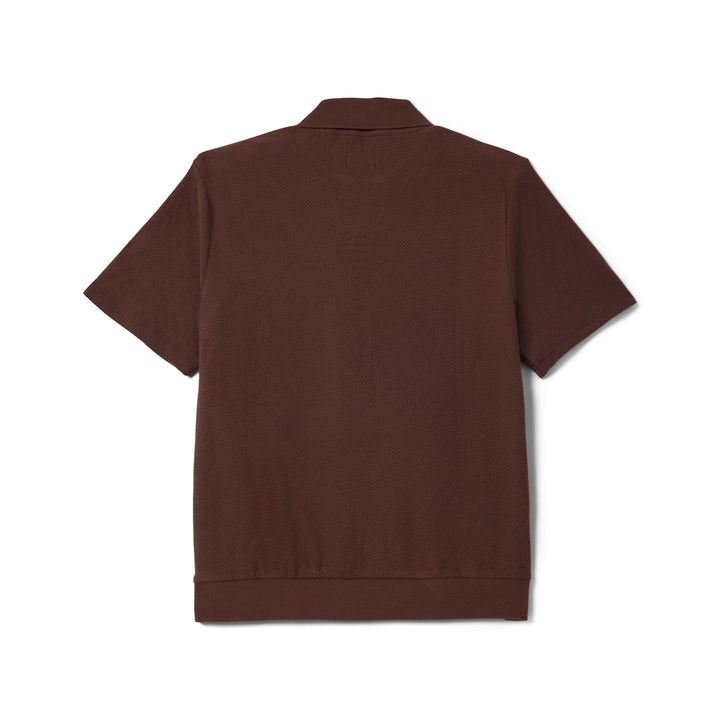 Brixton Theo Jacquard Short Sleeve Polo (Men&