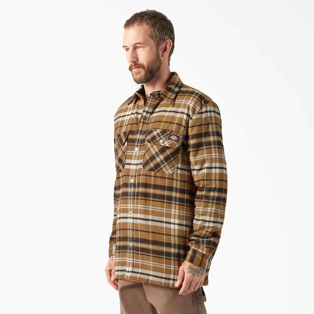 Dickies Sherpa Lined Flannel Shirt Jacket (Men&