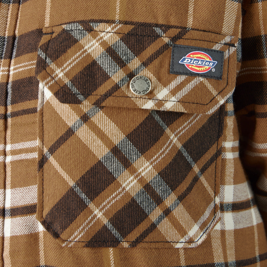 Dickies Sherpa Lined Flannel Shirt Jacket (Men&