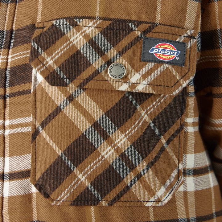 Dickies Sherpa Lined Flannel Shirt Jacket (Men&