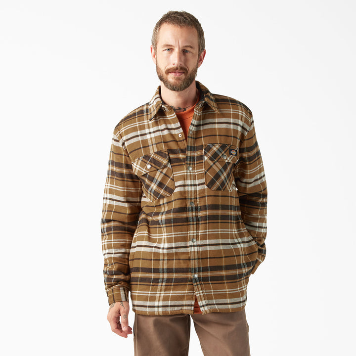 Dickies Sherpa Lined Flannel Shirt Jacket (Men&